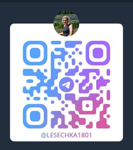 QR-код Telegram @lesechka1801